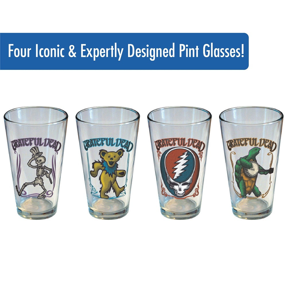 Grateful Dead Retro Pint 4pk