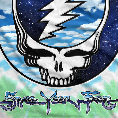 Grateful Dead Sky Space Steal Your Face Tie Dye T-Shirt