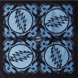 Grateful Dead Spin Your Face Bandana (Aqua)