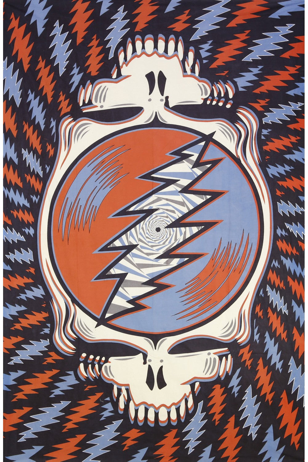 Grateful Dead Spin Your Face Mini Tapestry (Red White Blue)