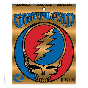 Grateful Dead Steal Your Face Metallic Sticker - 3" - SALE