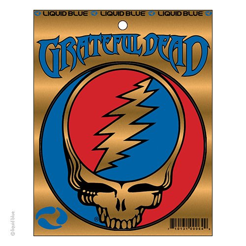 Grateful Dead Steal Your Face Metallic Sticker - 3"