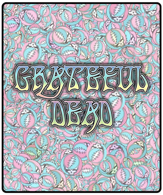 Grateful Dead Steal Your Face Pastel Badges Blanket SALE