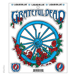 Grateful Dead Wheel and Roses Multi Sticker - SALE