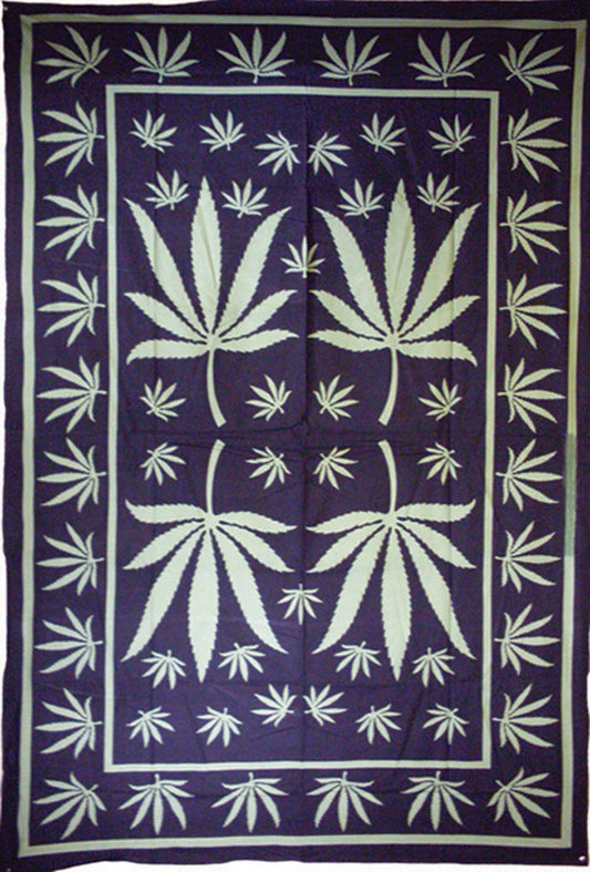 Green Leaf Tapestry