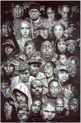 Hip Hop Collage Poster