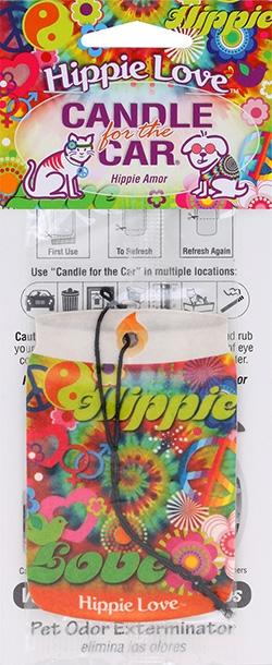 Hippie Love Smoke Odor Car Hanger