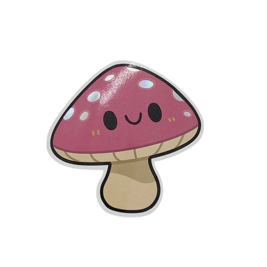 Squishable Mushroom Hologram Sticker