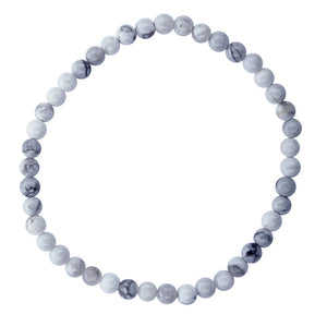 White Howlite Bracelet - 4mm SALE