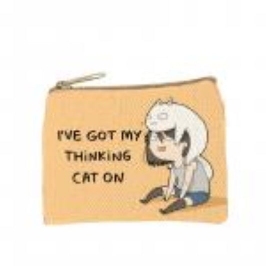 I've Got My Thinking Cat Coin Purse