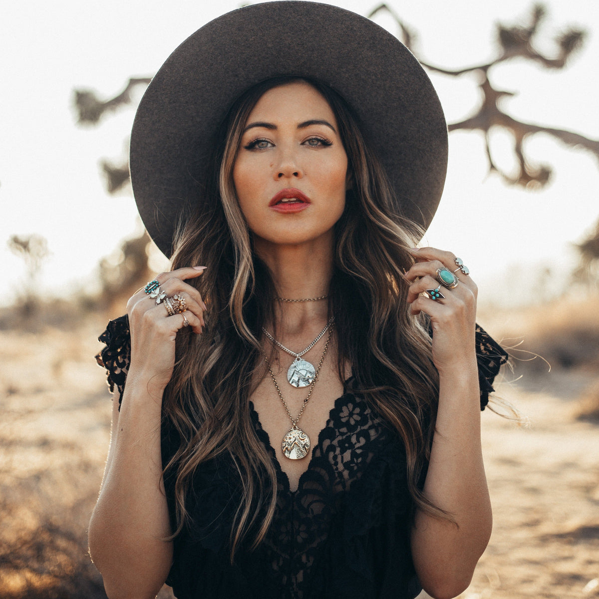 Mountains of the Moon Necklace | Gold