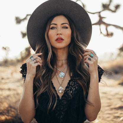 Mountains of the Sun Necklace | Silver