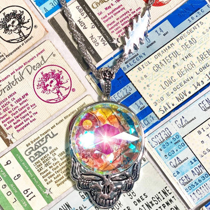 Steal Your Face Prism Necklace | Silver