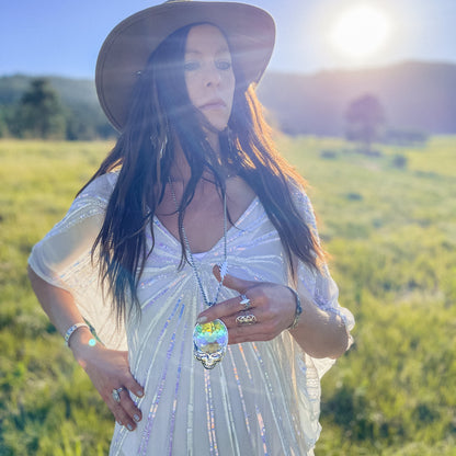 Steal Your Face Prism Necklace | Silver