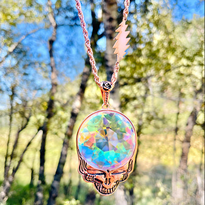 Steal Your Face Prism Necklace | Rose Gold