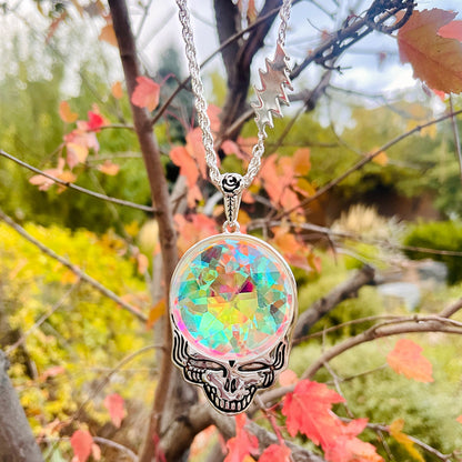 Steal Your Face Prism Necklace | Silver