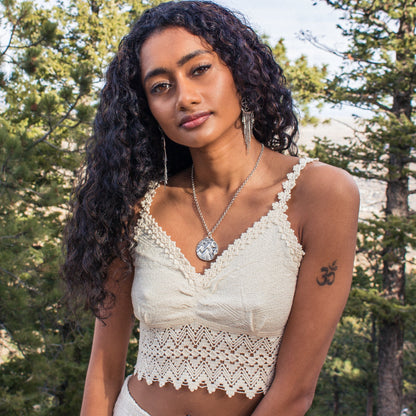 Mountains of the Moon Necklace | Silver