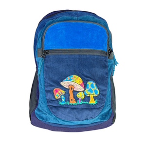 Ixchel Big Corduroy Daypack with Mushrooms