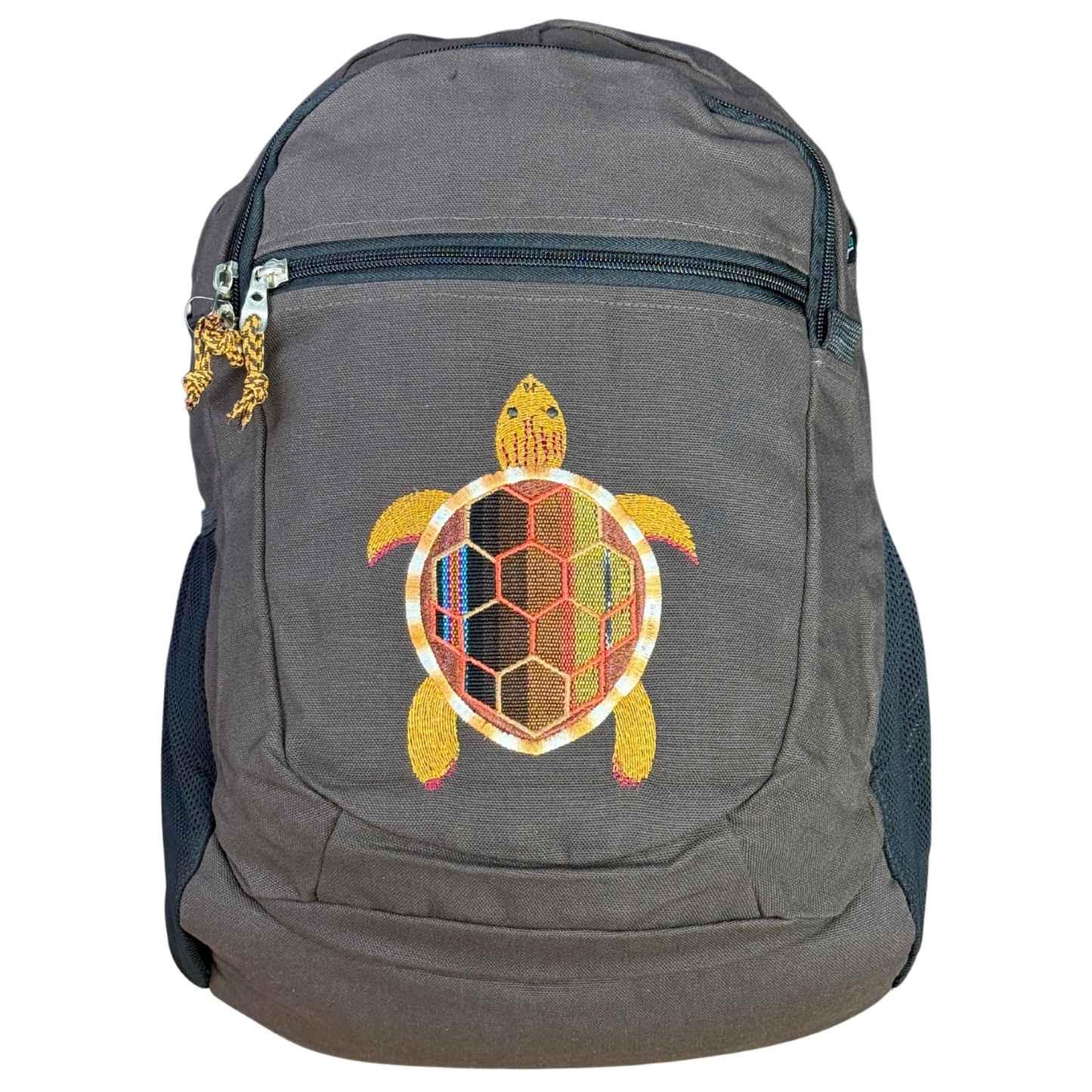 Medium Denim With Terrapin Embroidery Backpack