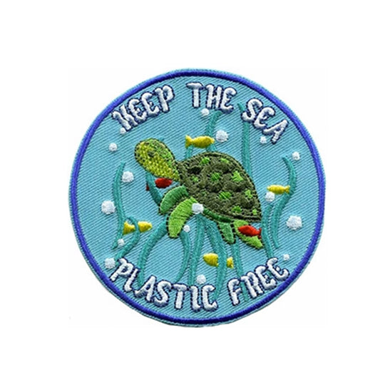 JSX Plastic Free Sea 3.5" Round Patch SALE