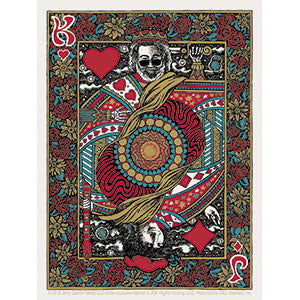 Jerry Garcia Playing Card Sticker SALE