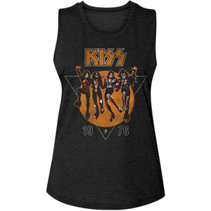 Kiss 76 Juniors Slub Ladies Muscle Tank SALE