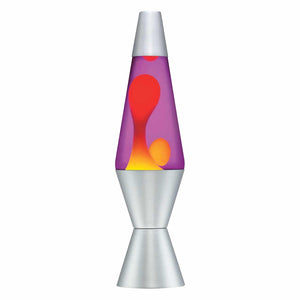 LAVA® Lamp Purple and Yellow with Silver Base - 11.5"