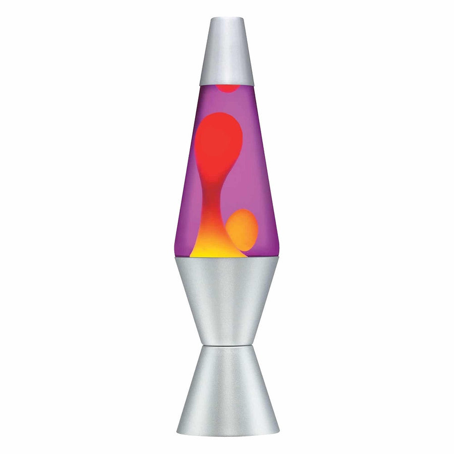 LAVA® Lamp Purple and Yellow with Silver Base - 11.5"