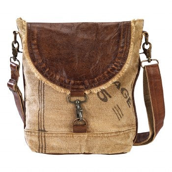 Clea Ray Leather Flap With Lock Bag