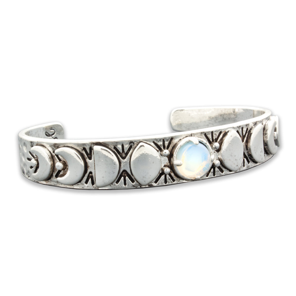 Moon Phases Cuff Bracelet | Opalite