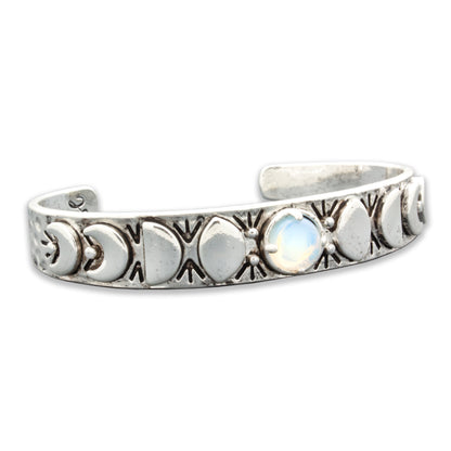 Moon Phases Cuff Bracelet | Opalite