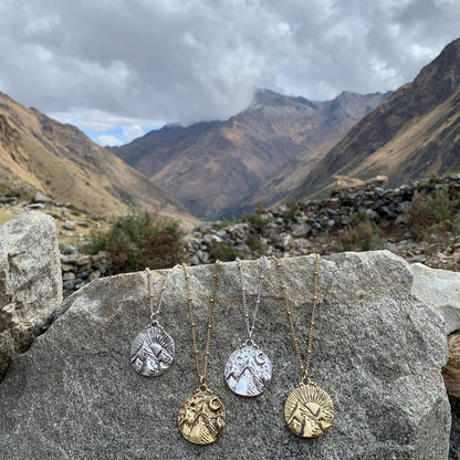 Mountains of the Moon Necklace | Gold