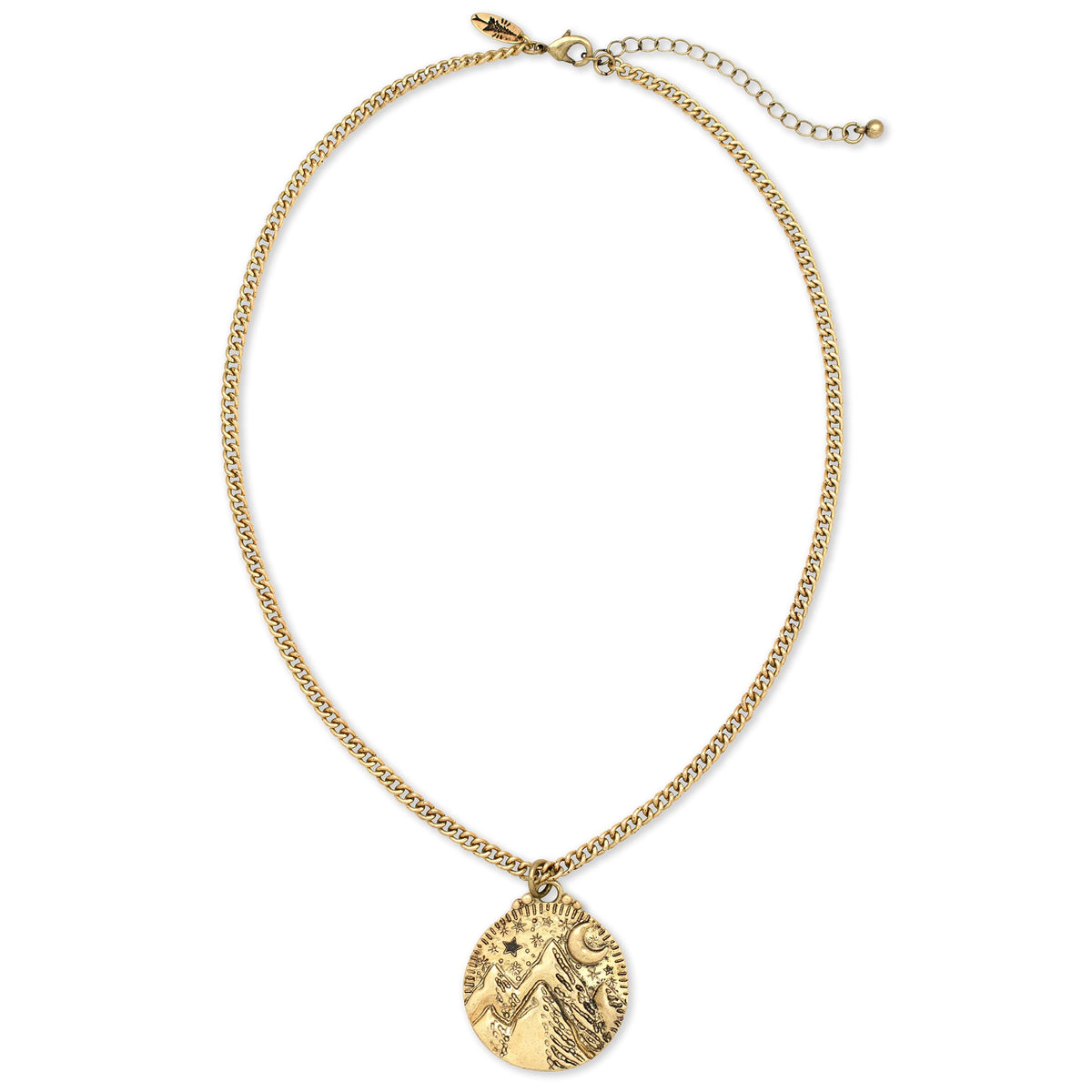 Mountains of the Moon Necklace | Gold