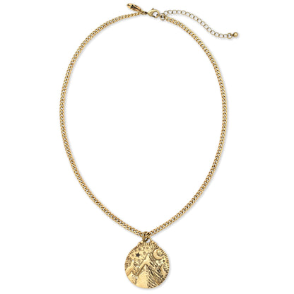 Mountains of the Moon Necklace | Gold
