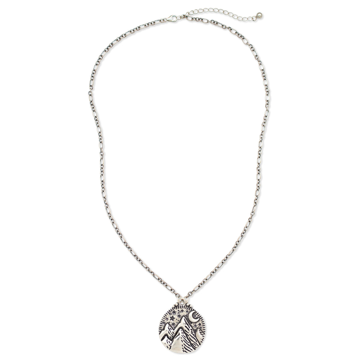 Mountains of the Moon Necklace | Silver