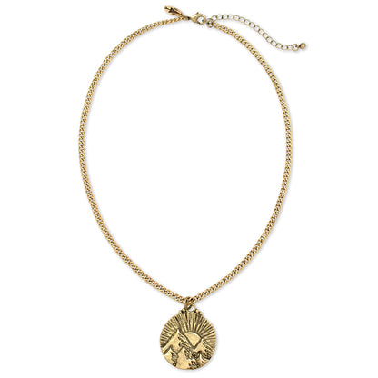Mountains of the Sun Necklace | Gold