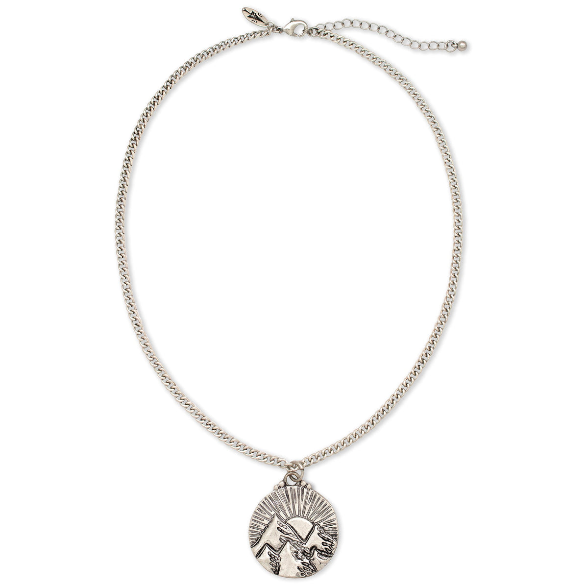 Mountains of the Sun Necklace | Silver