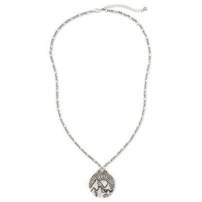 Mountains of the Sun Necklace | Silver