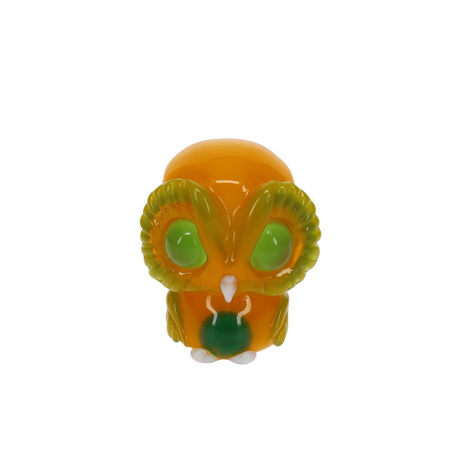 Nathan Belmont Dark Yellow Owl with Green Eyes SALE