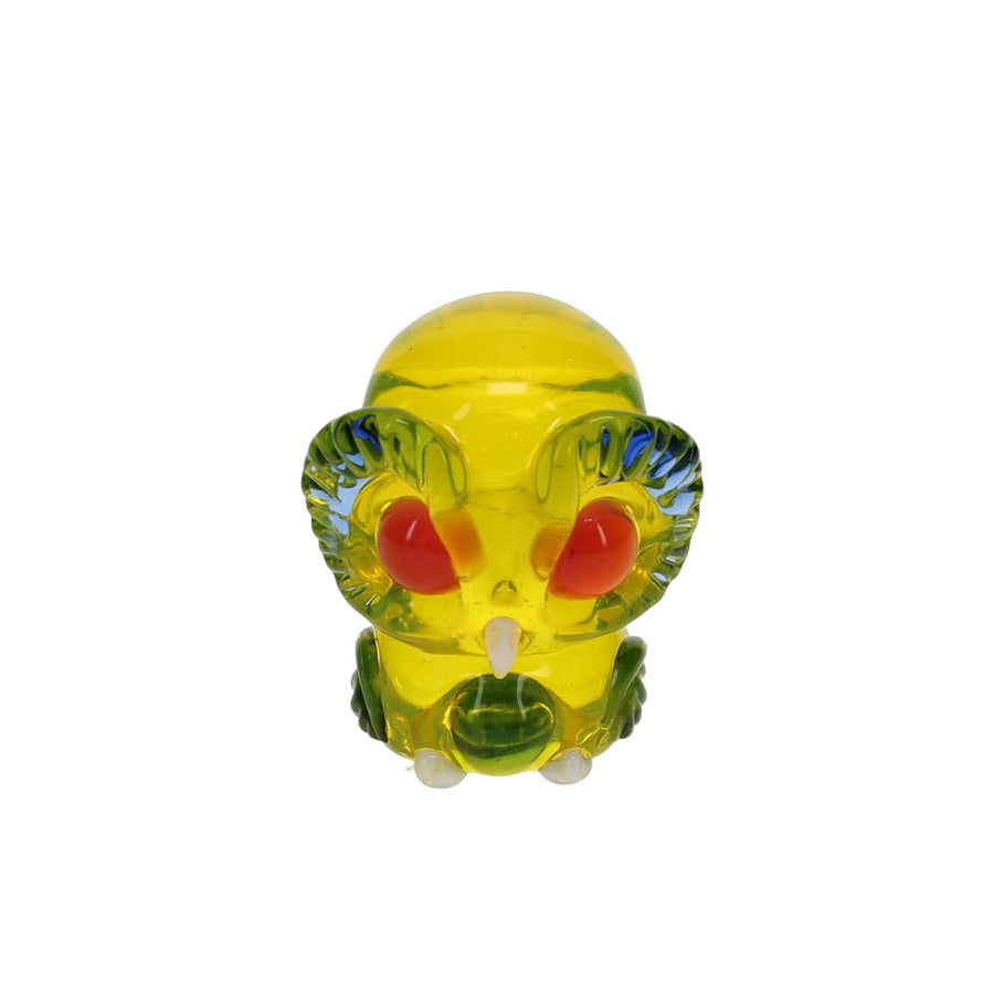 Nathan Belmont Yellow Owl with Pink Eyes Pendant SALE