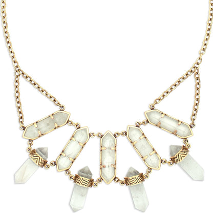 Northstar Crystal Necklace | Gold