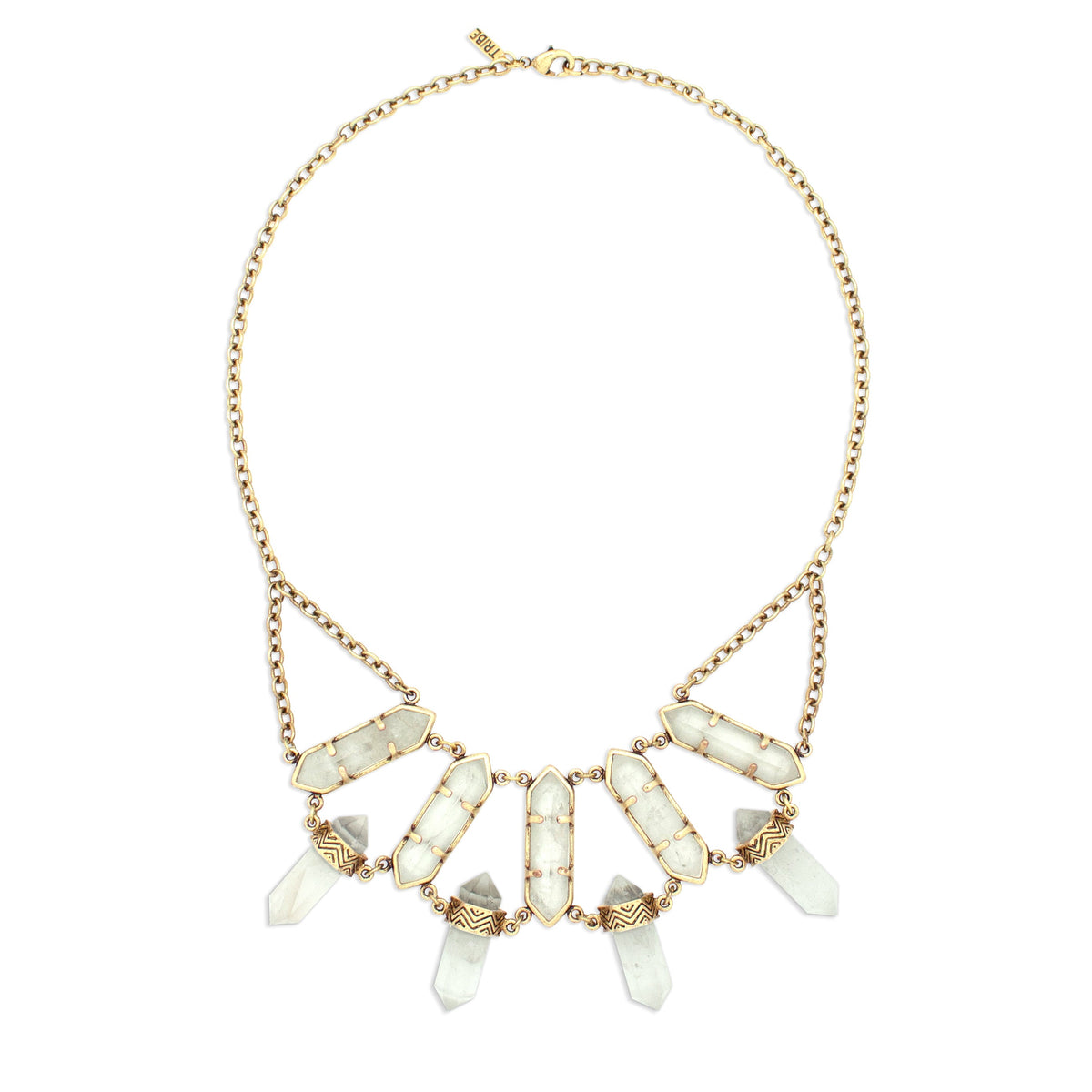 Northstar Crystal Necklace | Gold