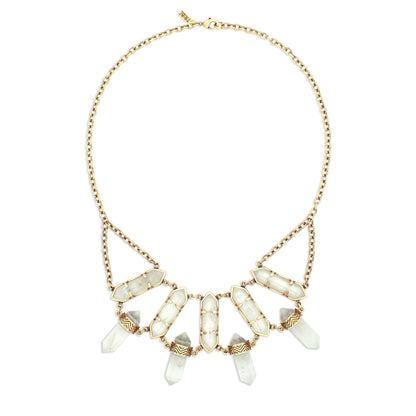 Northstar Crystal Necklace | Gold
