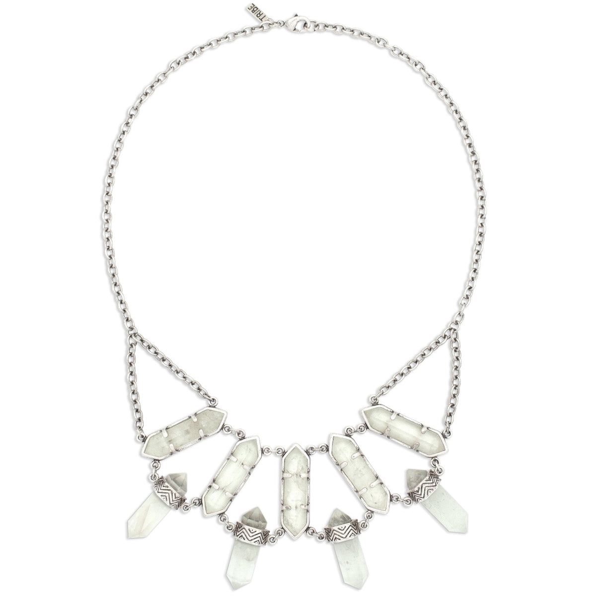 Northstar Crystal Necklace | Silver