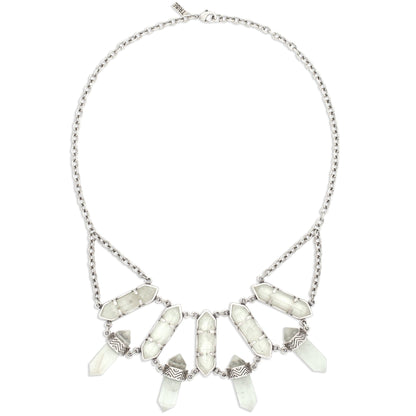 Northstar Crystal Necklace | Silver