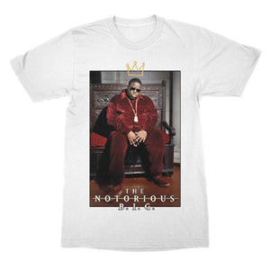 Notorious B.I.G Crown Throne T-Shirt SALE