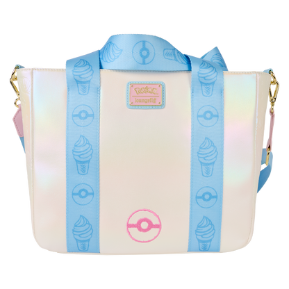 Loungefly Pokémon Iridescent Embossed Pikachu Tote Bag with Coin Bag