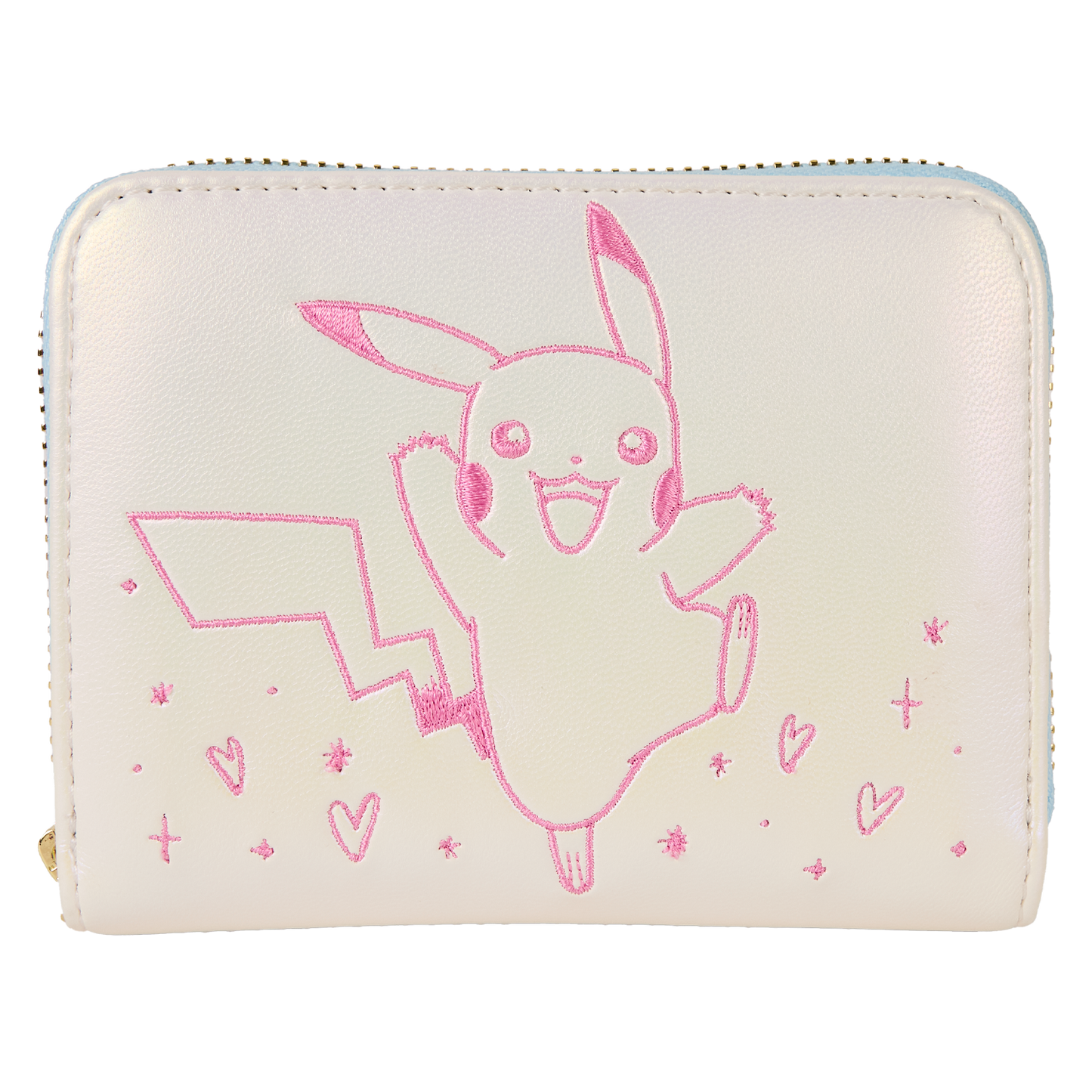 Loungefly Pokémon Iridescent Embossed Pikachu Zip Around Wallet