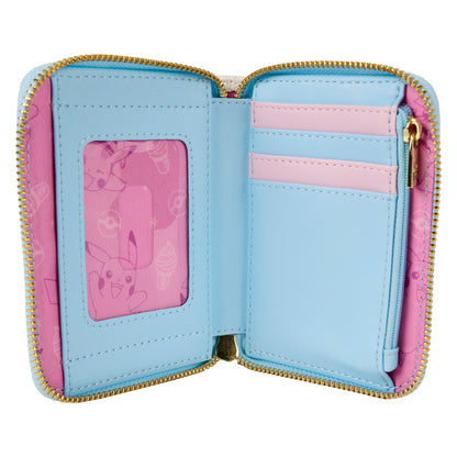 Loungefly Pokémon Iridescent Embossed Pikachu Zip Around Wallet