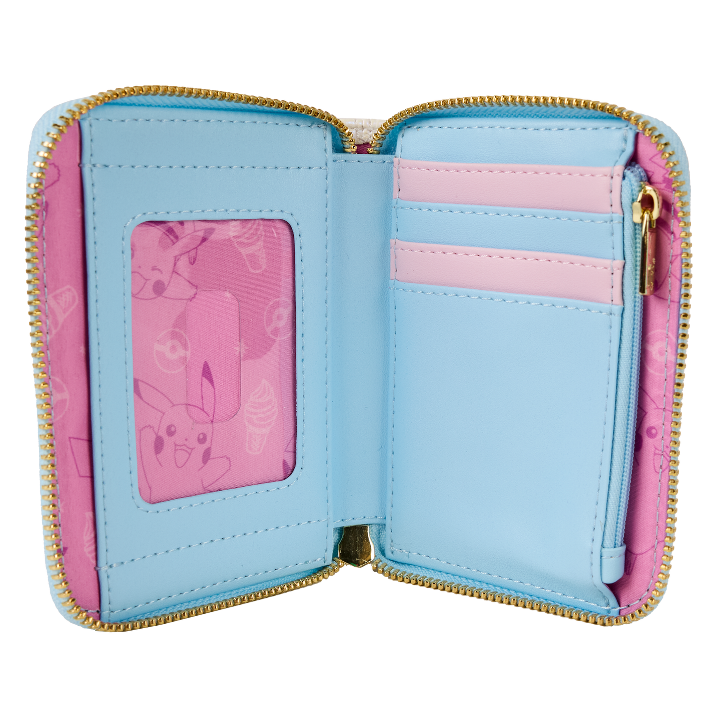 Loungefly Pokémon Iridescent Embossed Pikachu Zip Around Wallet